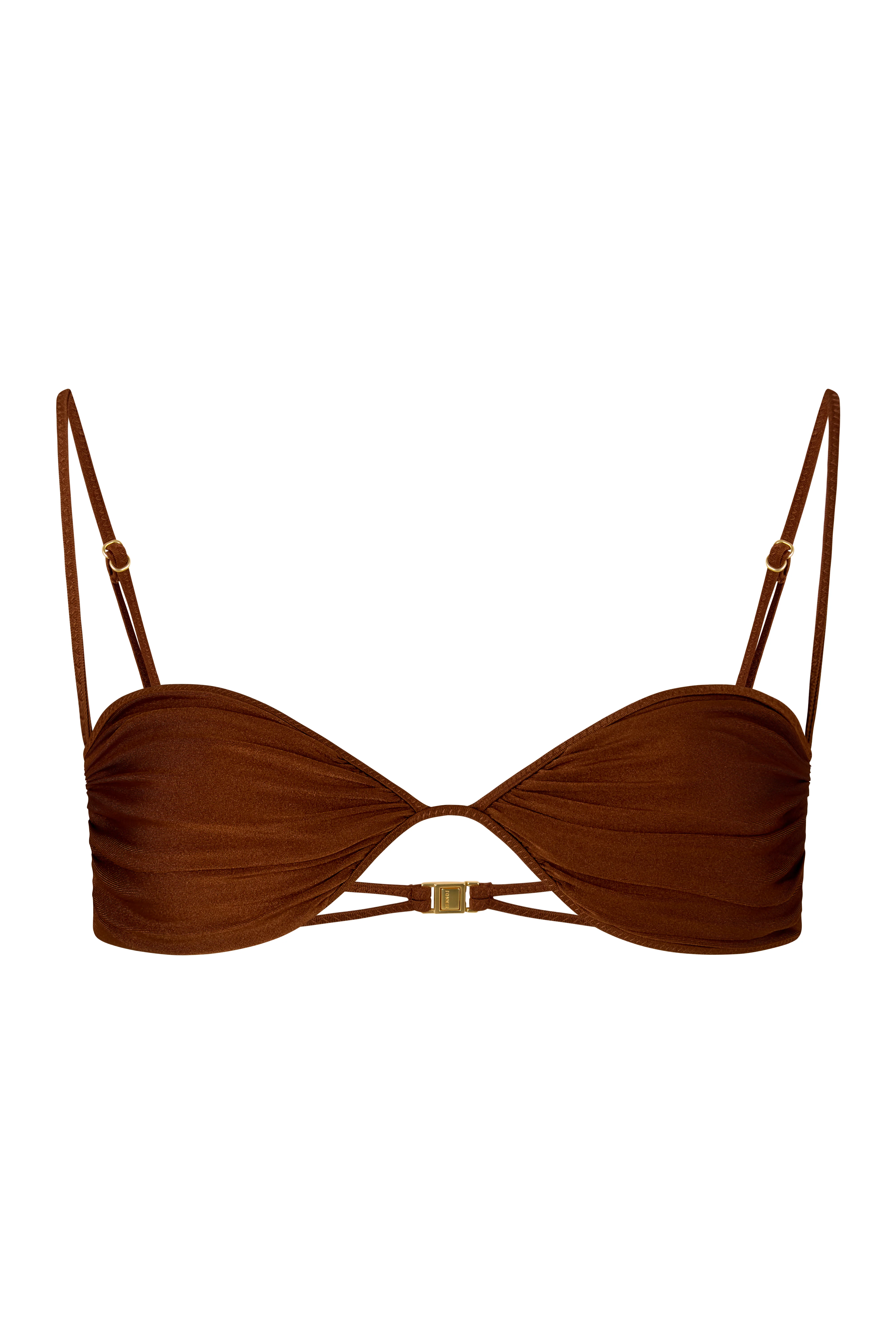 ANA Chocolate Fondant - Brown Bralette Bikini Top - Image 5