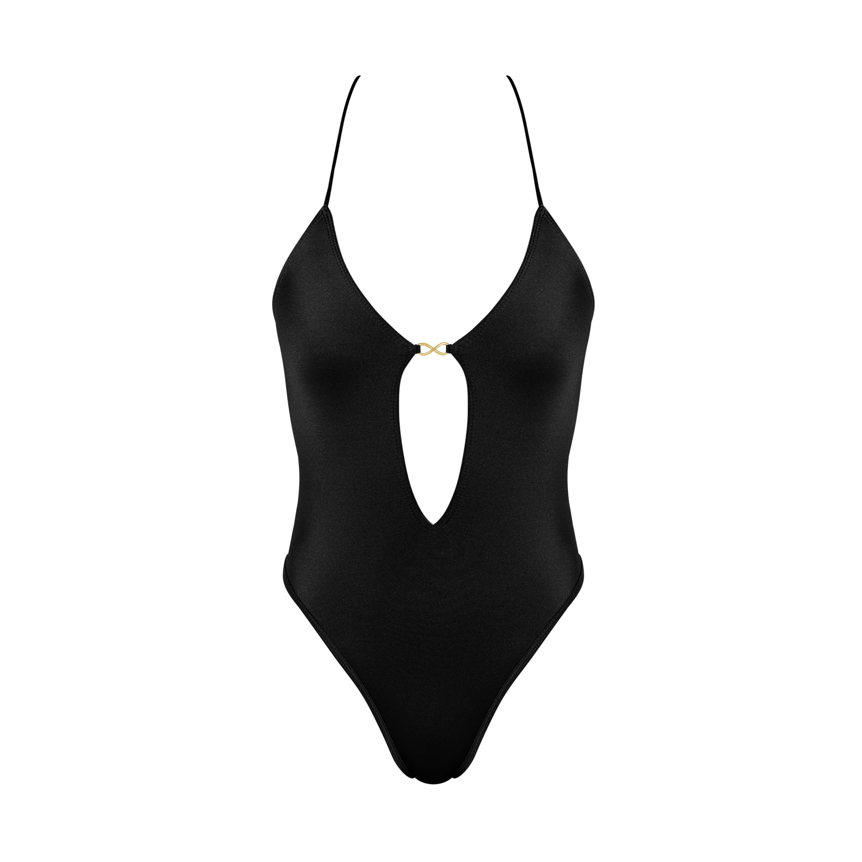BRUNA Nero Infinity - Black Infinity One-Piece Swimsuit - Image 4