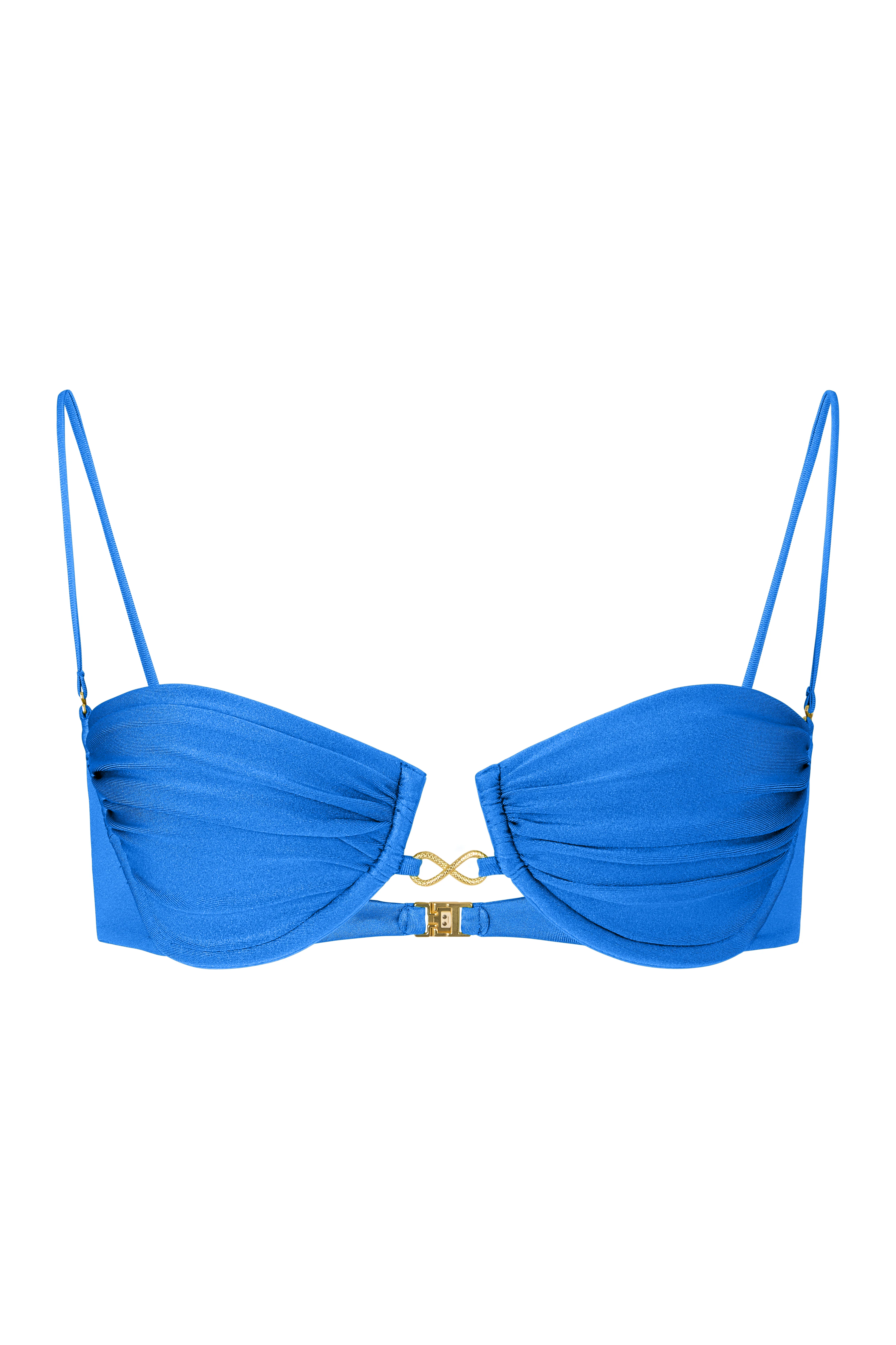 CAMELIA Zaffiro - Blue Balconette Bikini Top - Image 5