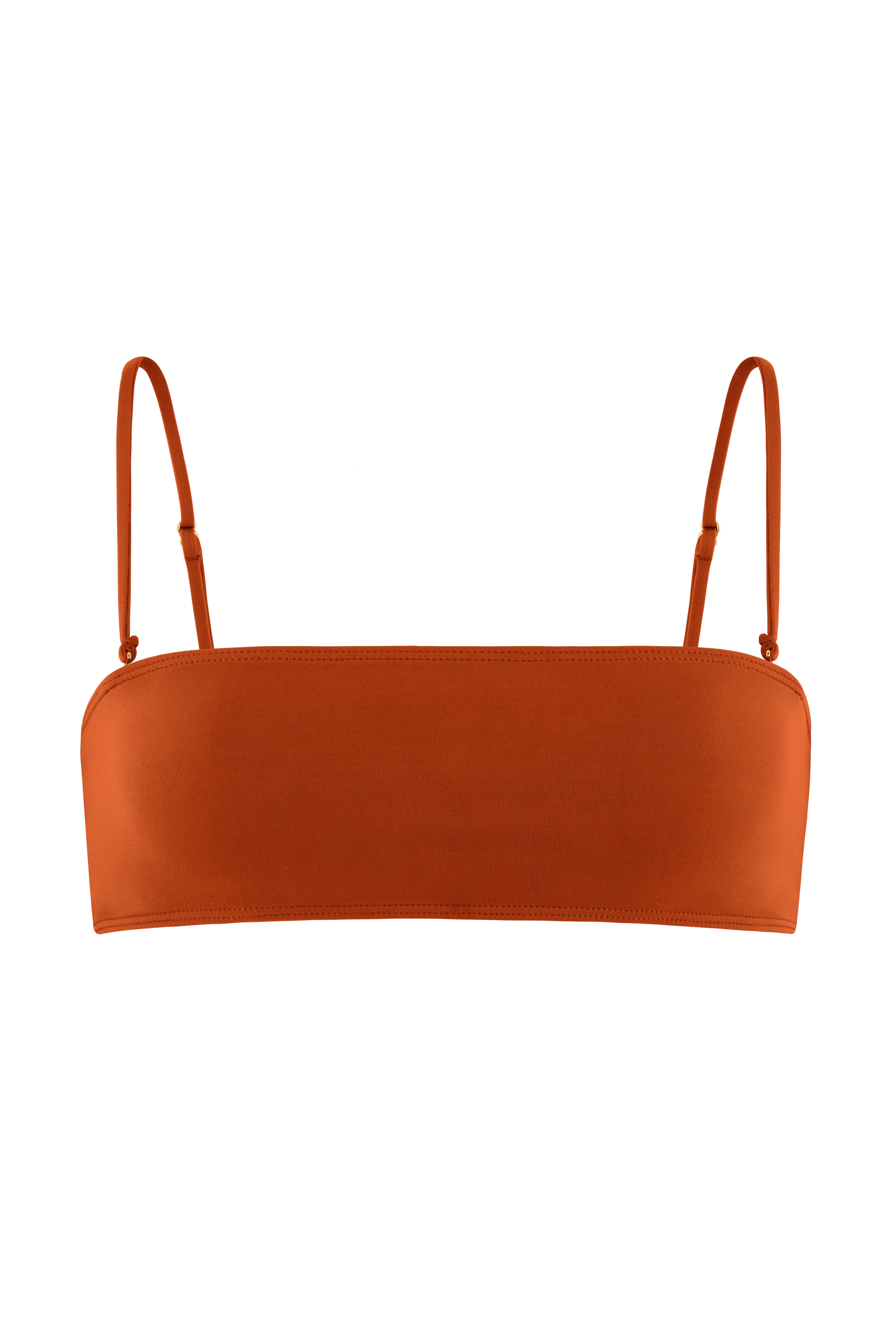 CLEO Umber - 90's Tube Orange Bandeau Bikini Top - Image 6
