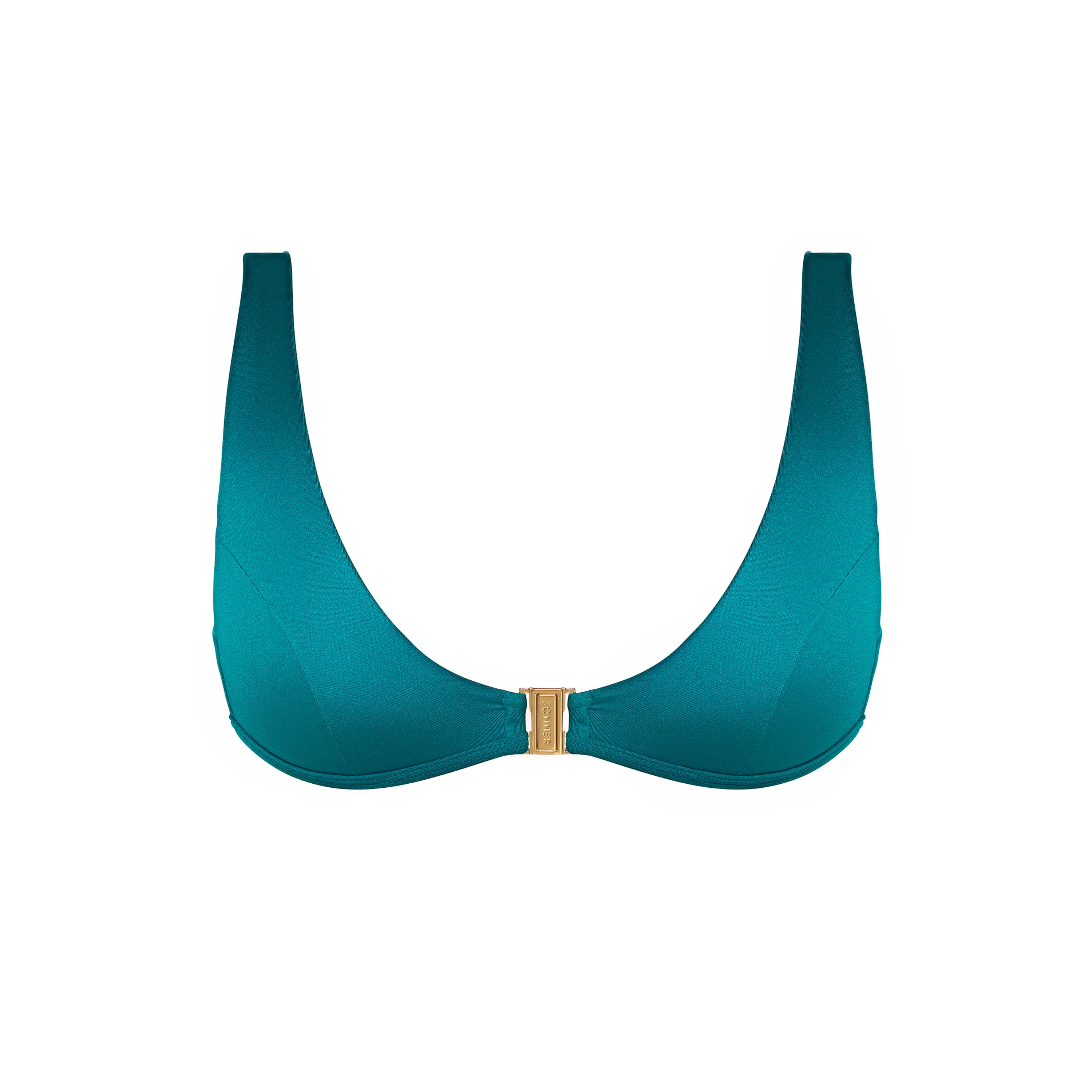 CRAWFORD Blue Fondale - Blue Bralette Bikini Top - Image 6