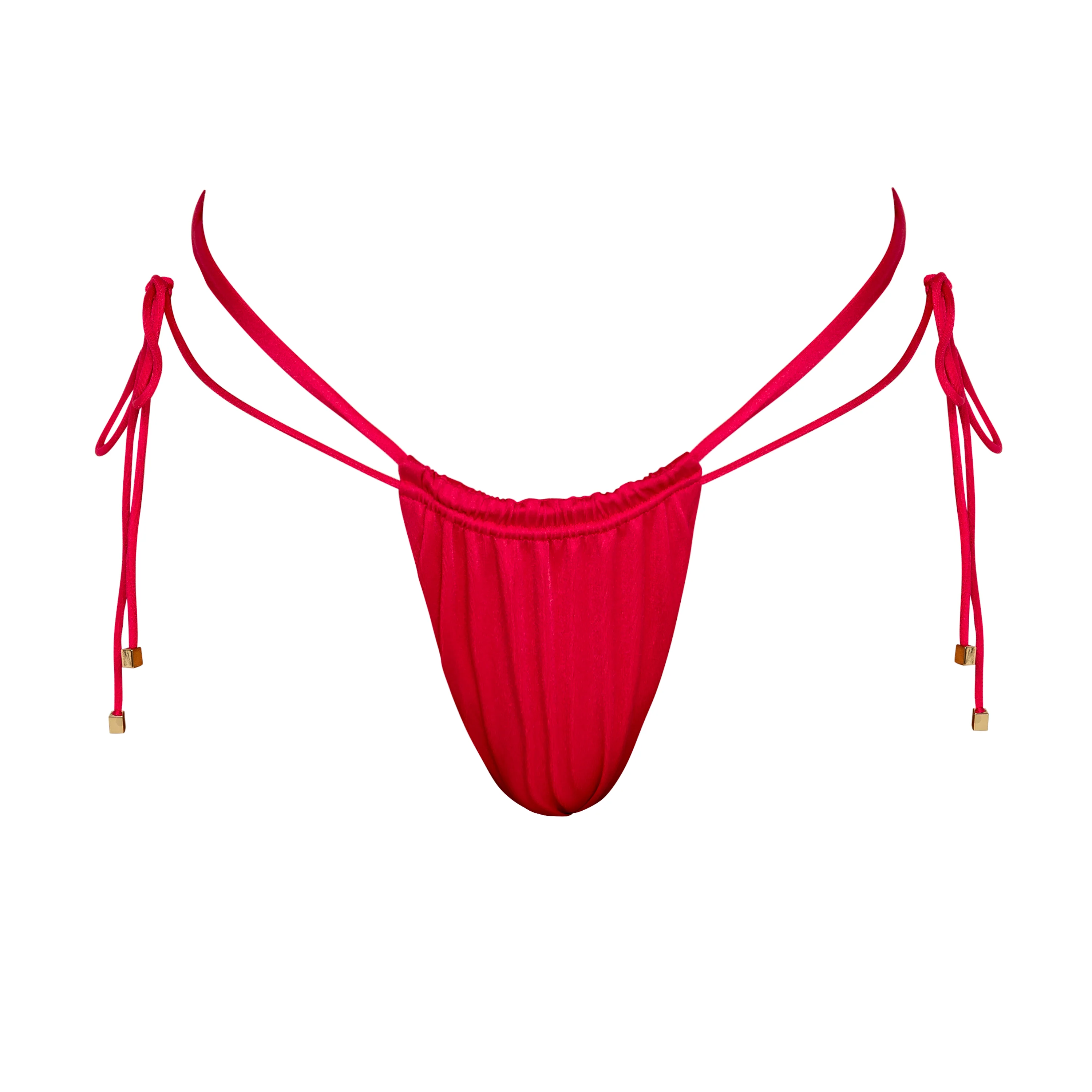 FARRAH Magenta - Pink Tie Side Bikini Bottoms - Image 5