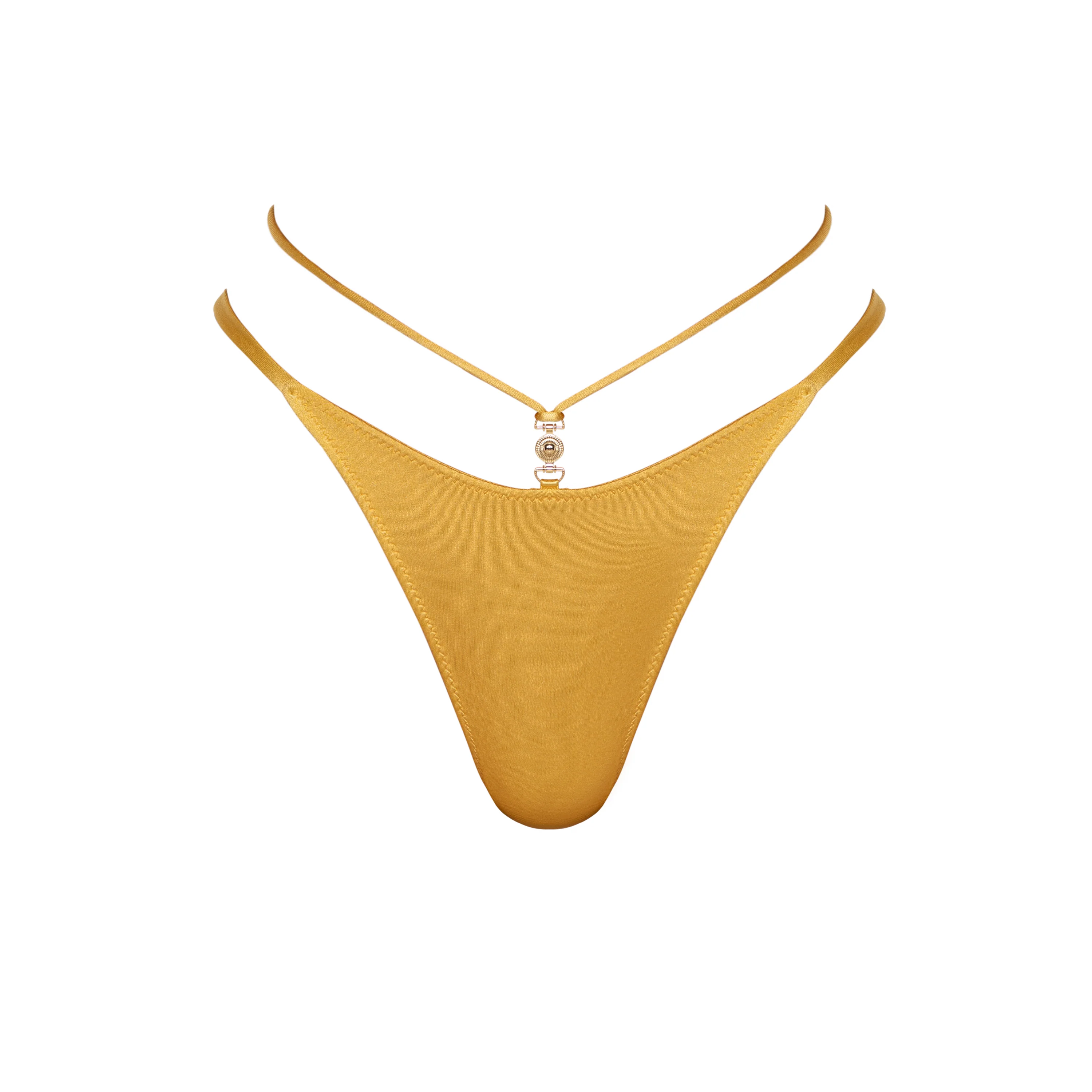 KAMILLA Lusso - Yellow Brazilian Bikini Bottoms - Image 4