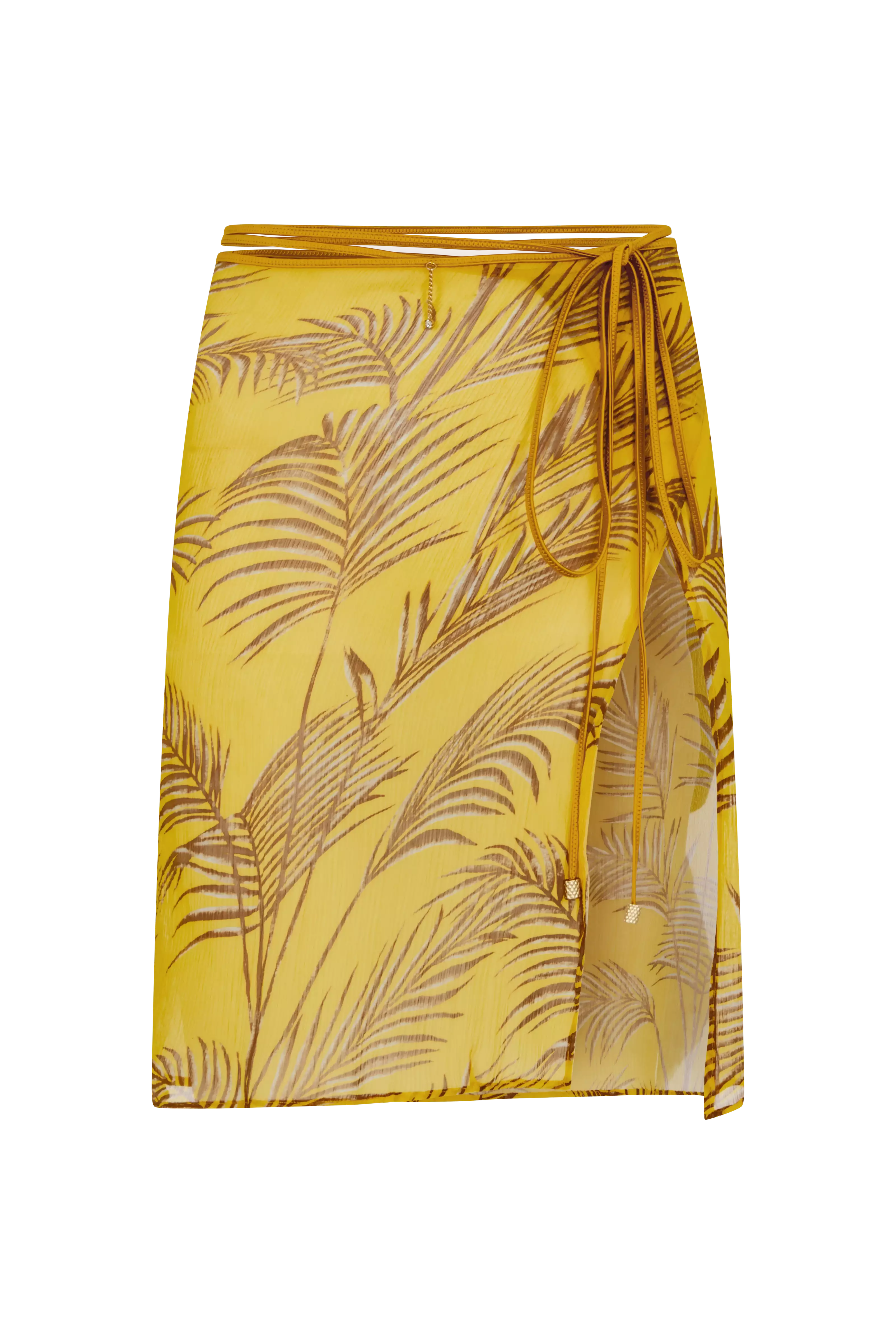 NIA Sunset Palm Silk Wrap Skirt - Silk Wrap Skirt - Image 5