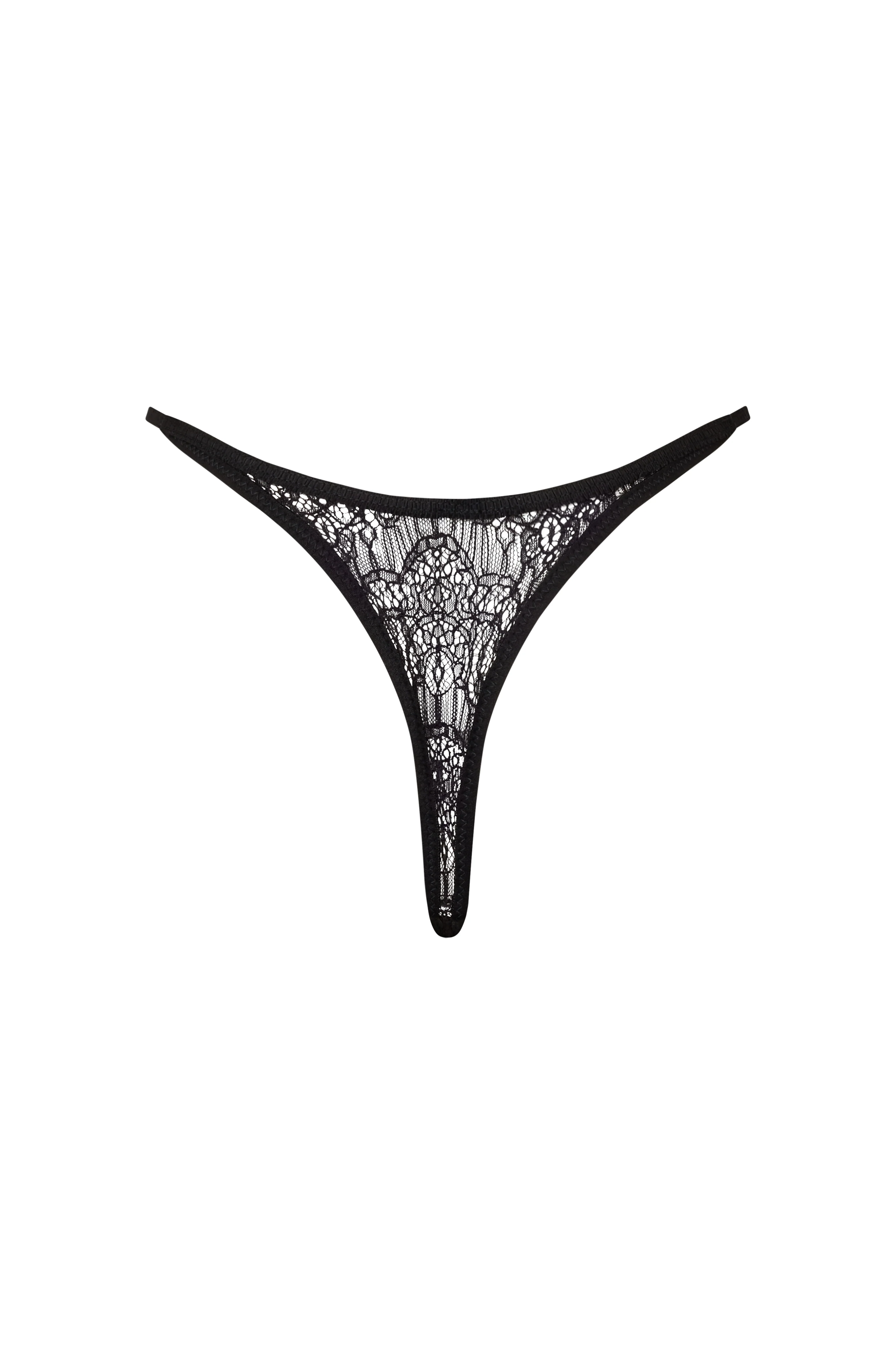 PANAREA Nero - Full Black Thong - Image 7