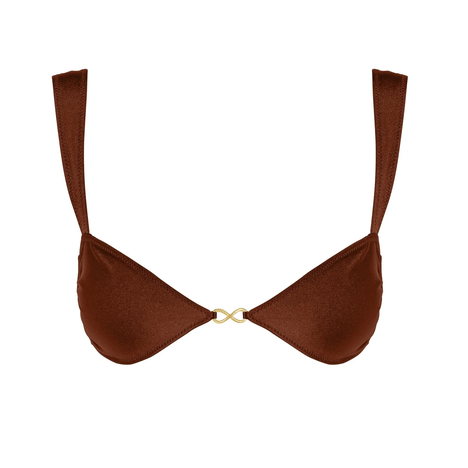 SORIYA Chocolate Fondant Infinity - Brown Balconette Bikini Top - Image 5