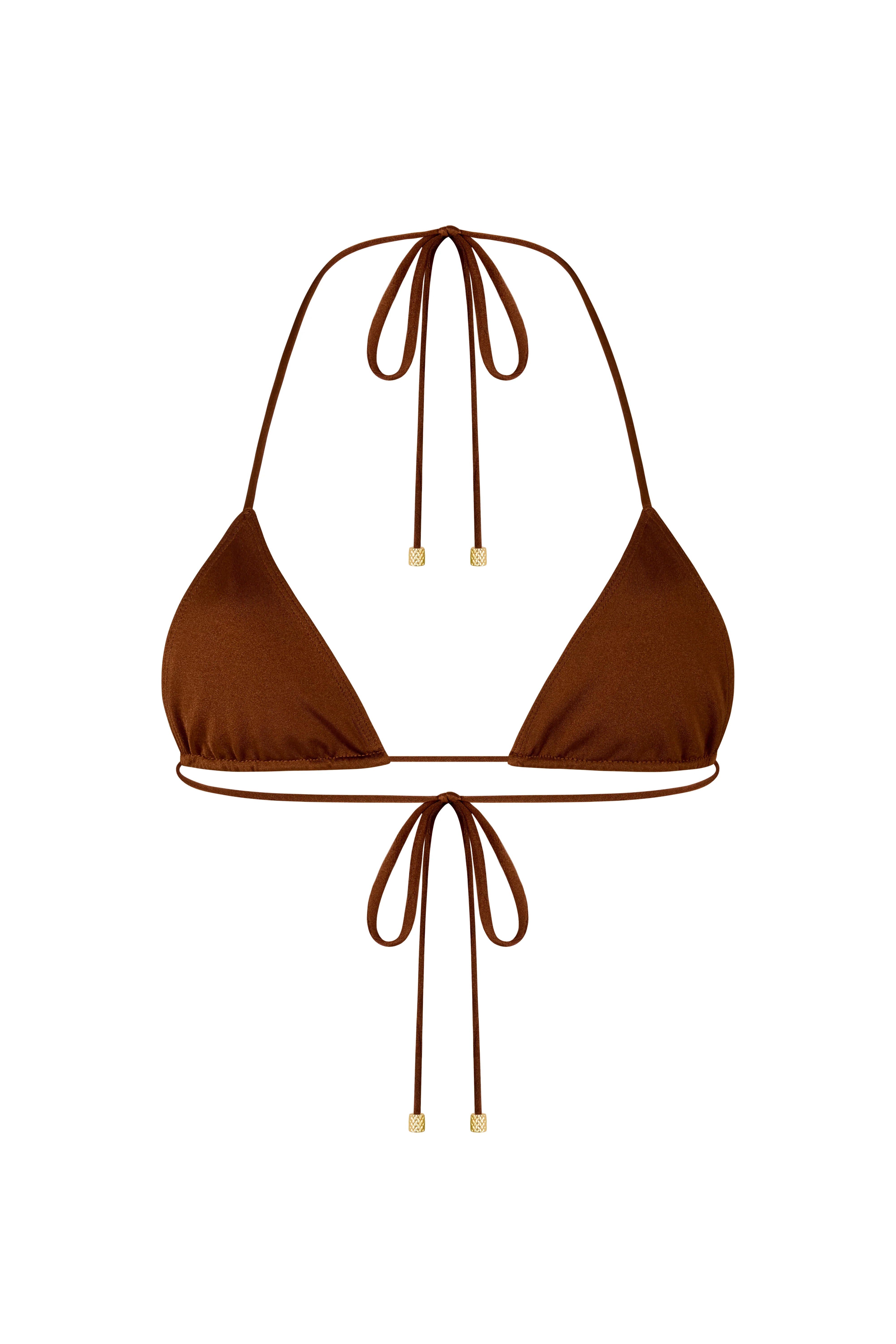 STELLA Chocolate Fondant - Mini Brown Triangle Bikini Top - Image 5