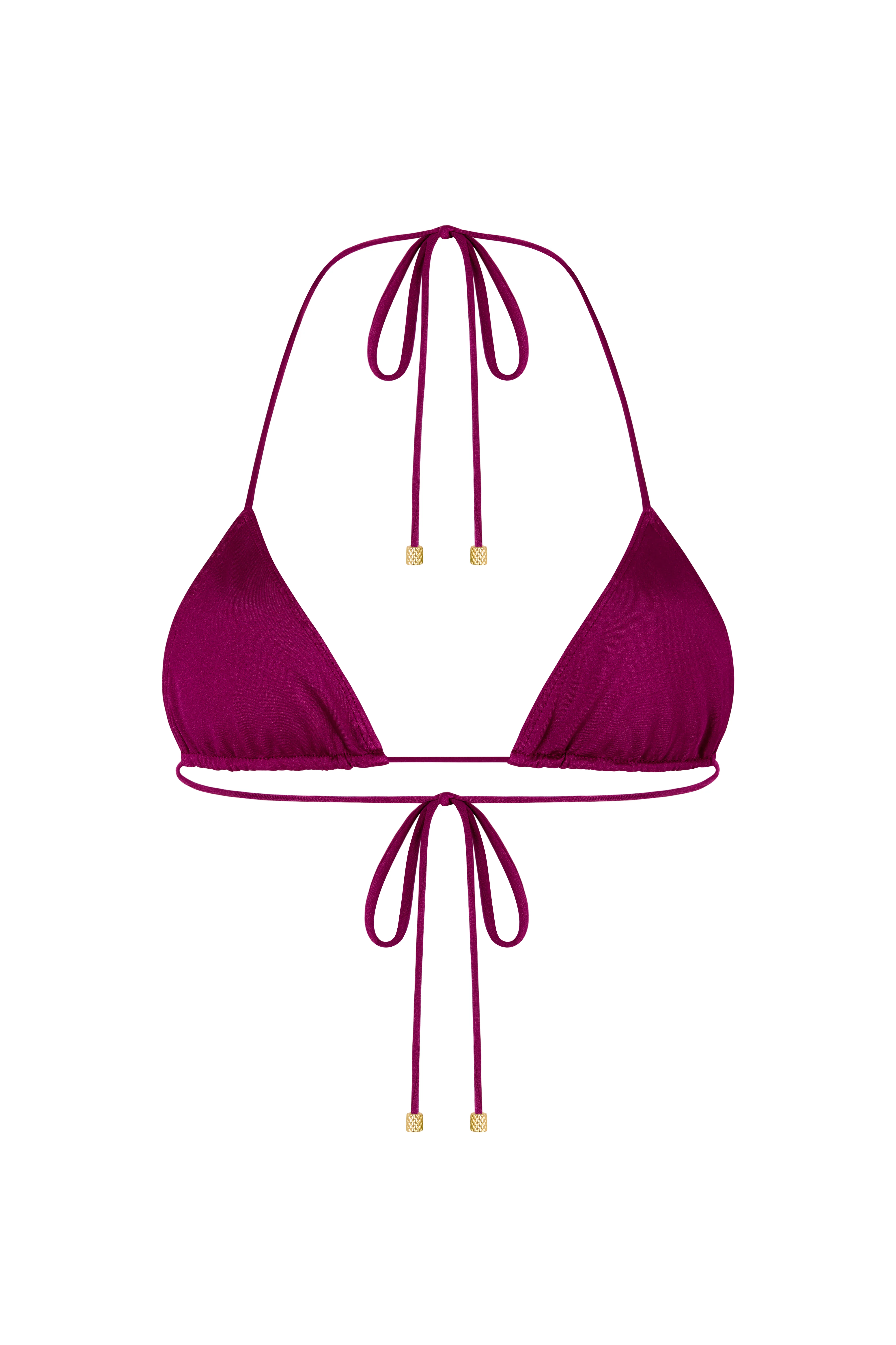 STELLA Plum Caspia - Purple Mini Triangle Bikini Top - Image 4