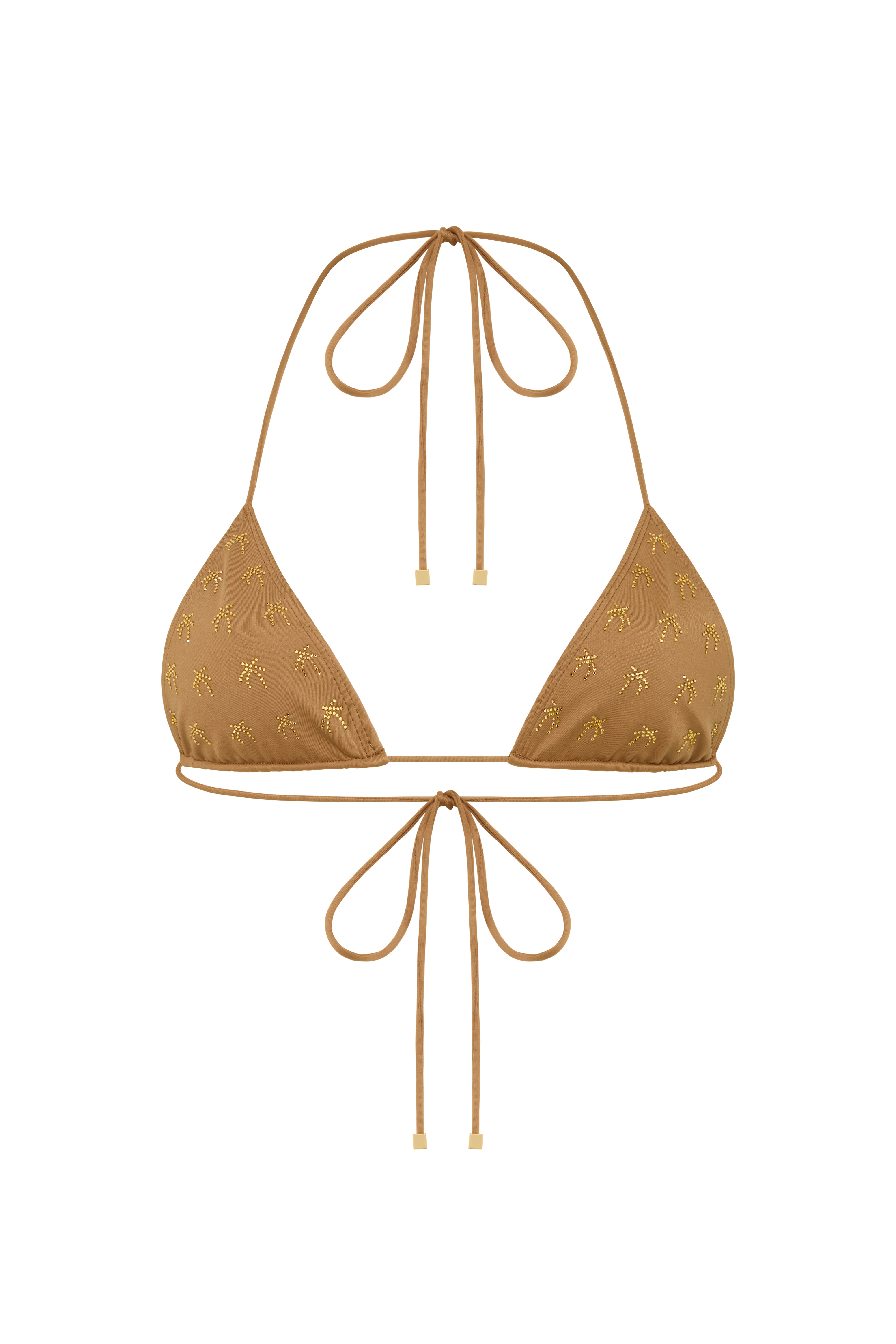 STELLA Sand Stone - Brown Triangle Bikini Top - Image 6