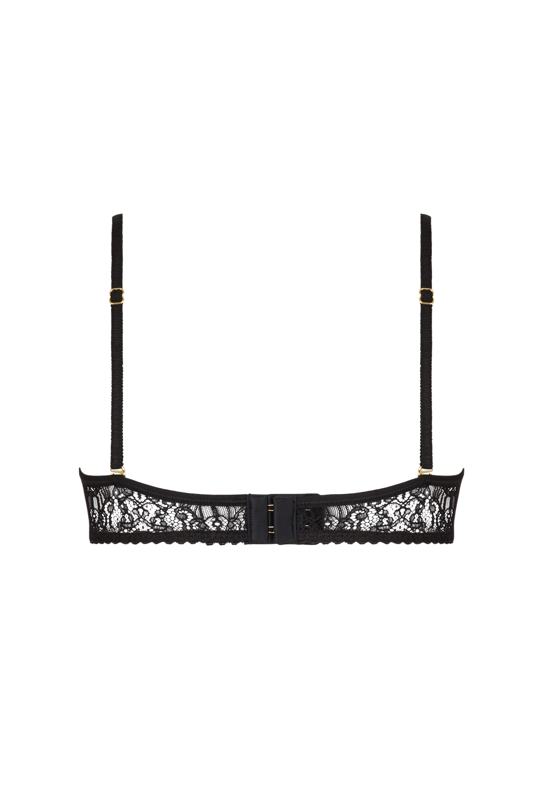 VITTORIA Nero - Balconette Black Bra - Image 7