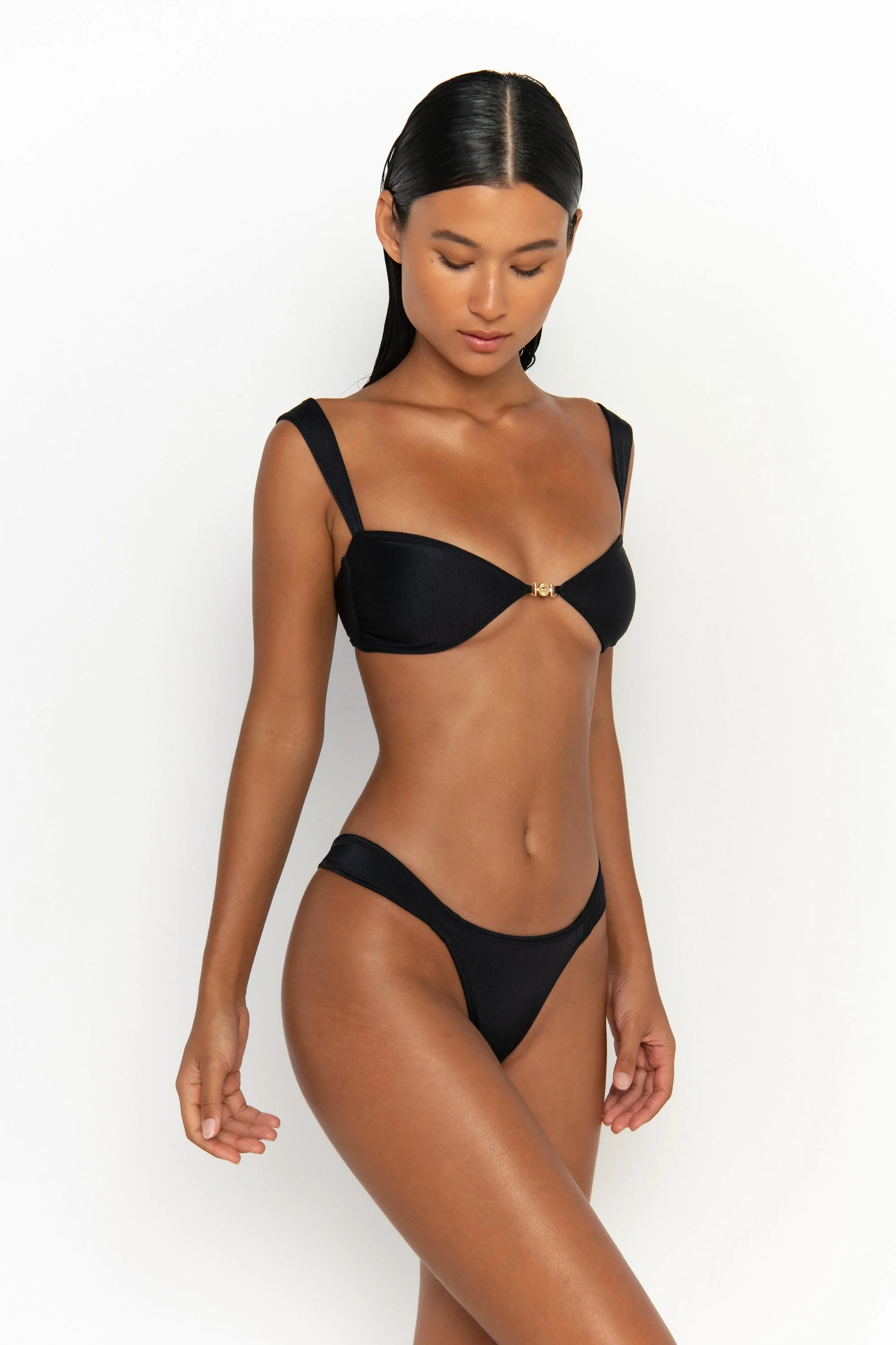 ZITA Nero - Black Cheeky Bikini Bottoms - Image 3